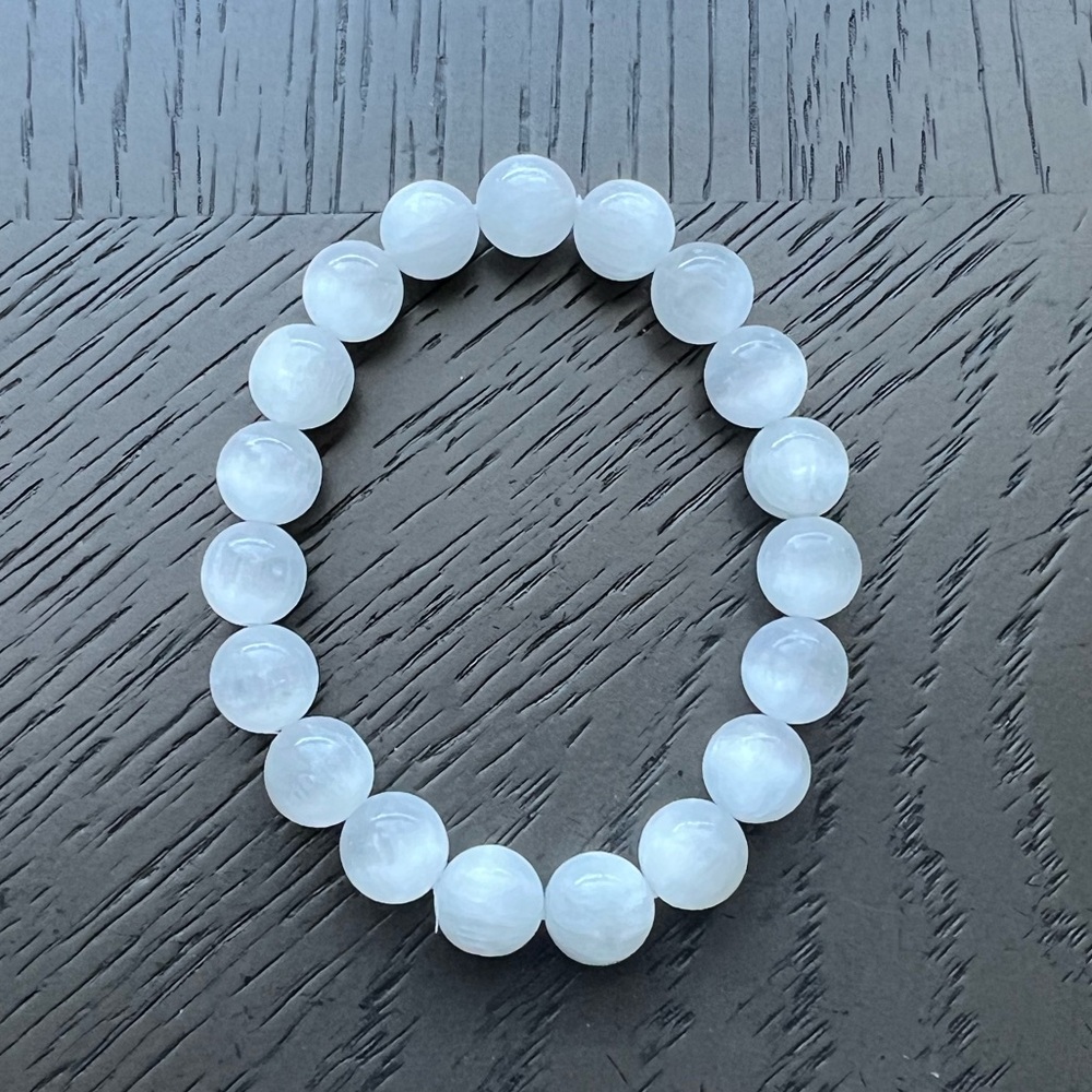 Selenite bracelet 10mm